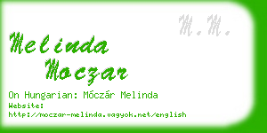 melinda moczar business card